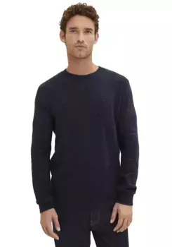 TOM TAILOR вязаный свитер, синий