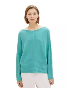 TOM TAILOR вязаный свитер со структурой, цвет Summer Teal