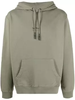 Tom Wood худи с кулиской и логотипом, зеленый