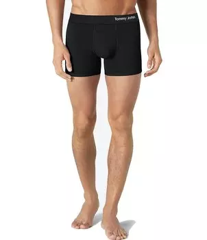 Томми Джон Кул Коттон 4 Твердые плавки по внутреннему шву Tommy John, черный