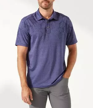 Tommy Bahama IslandZone Palm Coast Рубашка поло с короткими рукавами Tropic Fade, синий