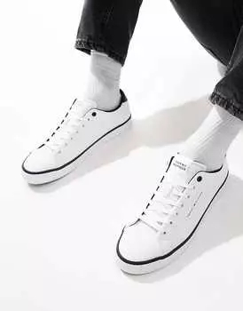 Tommy Hilfiger белые кроссовки из вулканизированной кожи