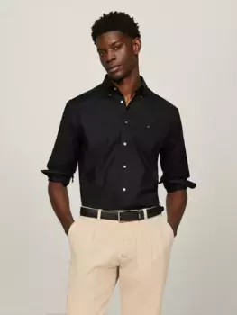 Tommy Hilfiger Деловая рубашка на заказ "CL FLEX OXF RF SHIRT" Tommy Hilfiger Tailored, черный