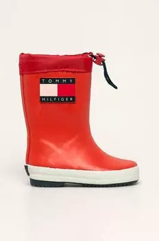 Tommy Hilfiger - Детские сапоги Wellington, красный
