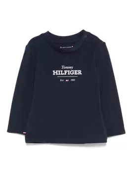 Tommy Hilfiger Junior футболка с логотипом, синий