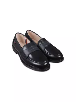 Tommy Hilfiger Junior лоферы с тисненым логотипом, черный