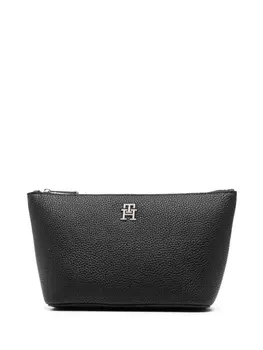 Tommy Hilfiger косметичка с монограммой, черный