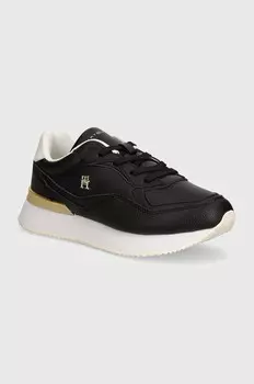Tommy Hilfiger кожаные кроссовки CHIC CHUNKY RUNNER, черный