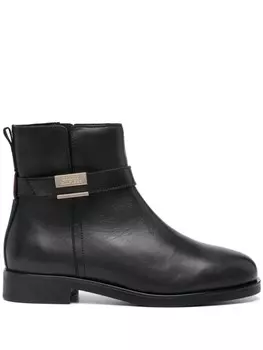 Tommy Hilfiger кожаные сапоги, черный