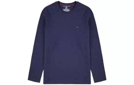 Мужская кофта Tommy Hilfiger с круглым вырезом, темно-синий