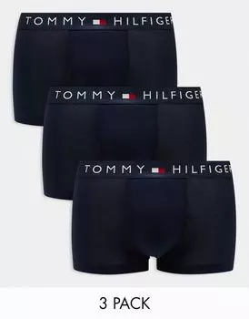 Tommy Hilfiger – Original – Комплект из 3 пар темно-синих боксеров