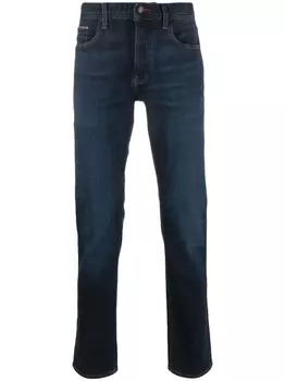 Tommy Hilfiger прямые брюки Denton средней посадки, синий