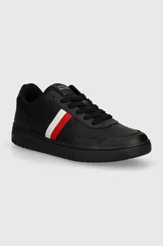 Tommy Hilfiger TH BASKET CORE LITE кожаные кроссовки, черный