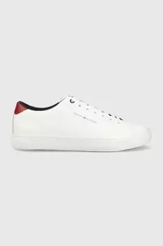 Tommy Hilfiger TH HI VULC CORE LOW кожаные кроссовки, белый