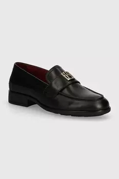 Tommy Hilfiger TH LEATHER CLASSIC LOAFER кожаные лоферы, черный