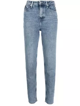 Tommy Hilfiger зауженные джинсы Gramercy с завышенной талией, синий