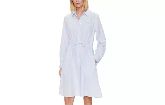 Tommy Hilfiger Женское платье с длинными рукавами, цвет Blue