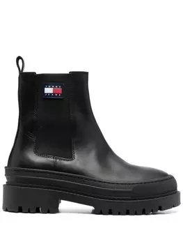 Tommy Jeans ботинки челси с нашивкой-логотипом, черный