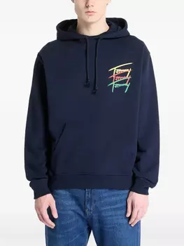 Tommy Jeans худи с логотипом, синий