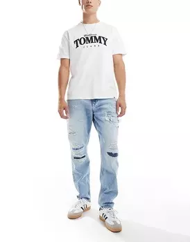 Tommy Jeans – Isaac – Возвращенные голубые потертые джинсы