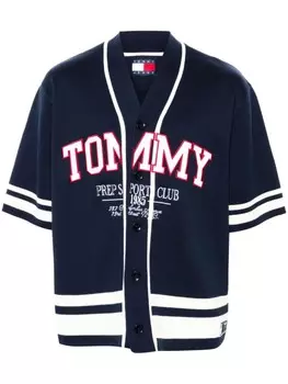 Tommy Jeans кардиган Baseball, синий