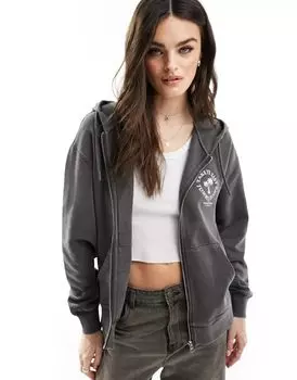 Tommy Jeans – куртка свободного кроя с капюшоном черного цвета необычного дизайна