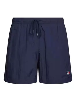 Tommy Jeans плавки-шорты с вышитым логотипом, синий