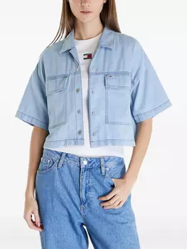 Tommy Jeans рубашка на пуговицах, синий