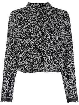 Tommy Jeans рубашка с логотипом, черный