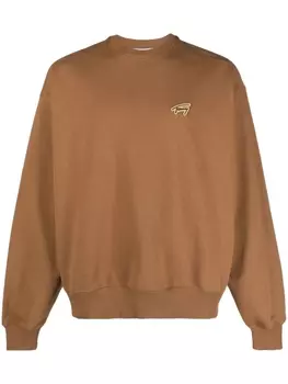 Tommy Jeans толстовка с нашивкой-логотипом, коричневый