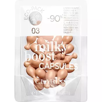 Тональная основа CLARINS Milky Boost Capsules Nachfllung, Getntes, Teint perfektionierendes Fluid Nr. 03 / 30 x 0,2 ml