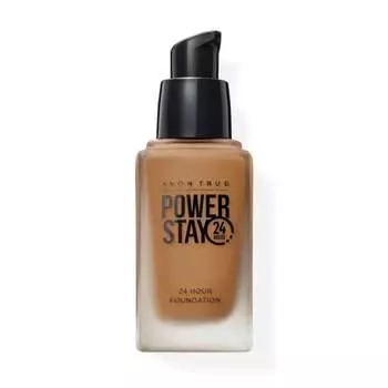 Тональная основа для лица Avon Power Stay Face Foundation "24 часа" - 345N (Мягкий мед) - 30 мл