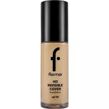 Тональная основа Flormar HD Invisible Cover, 080 Soft Beige / 30 ml