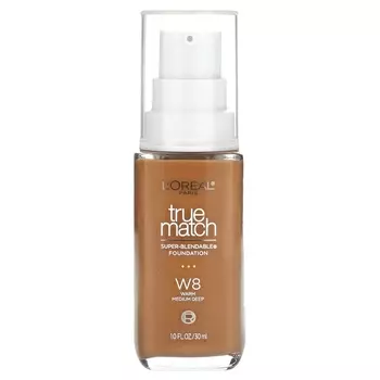 Тональная основа L'Oral True Match Super-Blendable Foundation W8 Warm Medium Deep, 30 мл