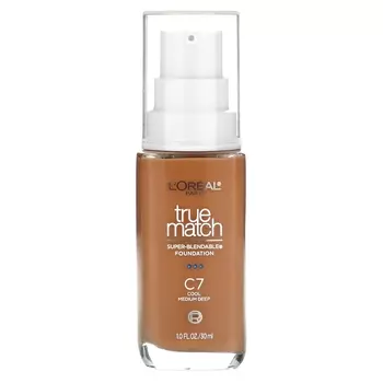 Тональная основа L'Oral True Match Super-Blendable Foundation C7 Cool Medium Deep, 30 мл