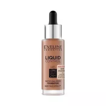 Тональная основа Liquid Control HD с ниацинамидом Long Lasting 32 мл Toffee Eveline