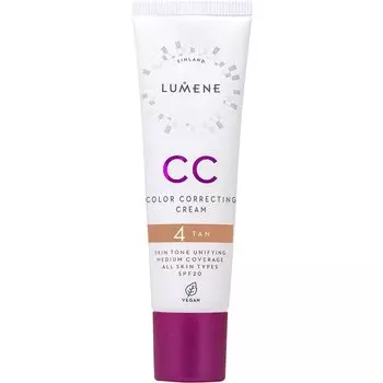 Тональная основа Lumene CC Color Correcting Cream LSF 20, 4 Tan / 30 ml
