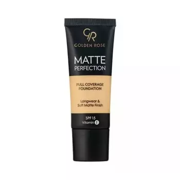 Тональная основа Matte Perfection Full Coverage SPF15 W3 35 мл Golden Rose