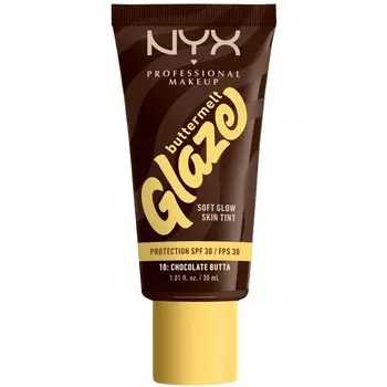 Тональная основа NYX Professional Makeup Buttermelt Glaze LSF 30, 10W Chocolate Butta / 30 ml