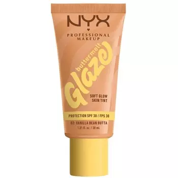 Тональная основа NYX Professional Makeup Buttermelt Glaze LSF 30, 02W Vanilla Bean Butta / 30 ml