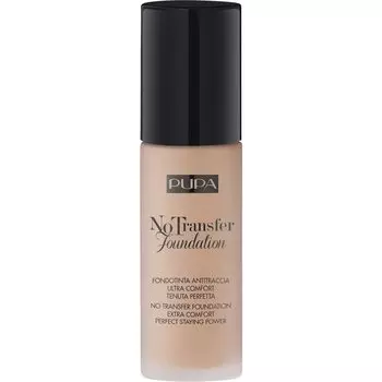 Тональная основа PUPA Milano No Transfer Foundation , No. 02 Light Beige / 30 ml