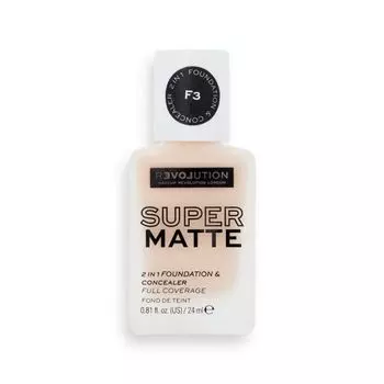 Тональная основа Relove SuperMatte Foundation Base de Maquillaje Revolution, F3