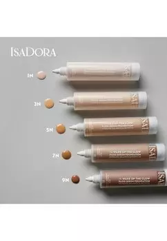 Тональная основа The Wake Up The Glow Fluid Serum Foundation Spf30- IsaDora, светло-коричневый