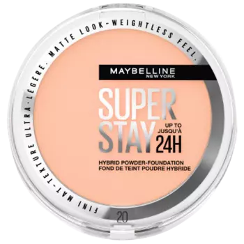 Тональная пудра для лица 20 Maybelline New York Super Stay 24H Hybrid Powder, 9 гр