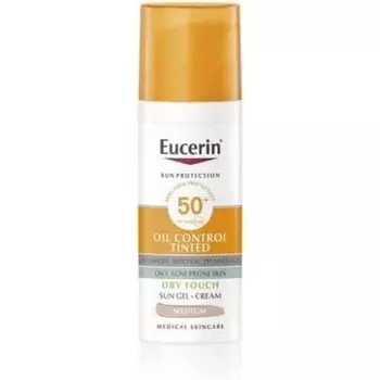 Тональный гель-крем с контролем жирности Spf50+ 50 мл бежевый, Eucerin