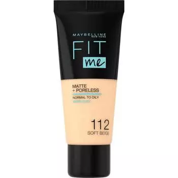Тональный крем 112 Soft Beige, 30 мл Maybelline, Fit me