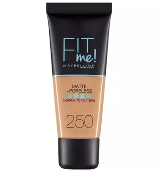 Тональный крем 250 Sun Beige, 30 мл Maybelline, Fit me
