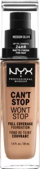 Тональный крем Can't Stop Won't Stop 24-Hour Medium 09 Olive 30 мл NYX PROFESSIONAL MAKEUP