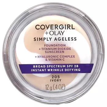 Тональный крем Covergirl Olay Simply Ageless SPF 28 205 цвета слоновой кости