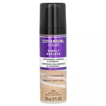 Тональный крем Covergirl Olay Simply Ageless 245 Warm Beige, 30 мл